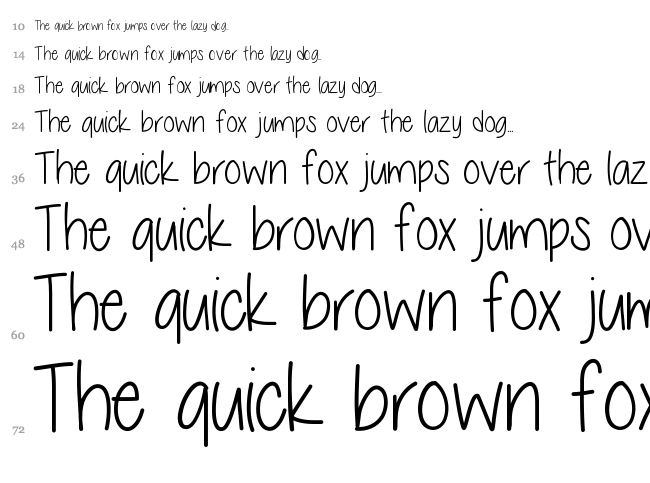 Celia Garcia font waterfall